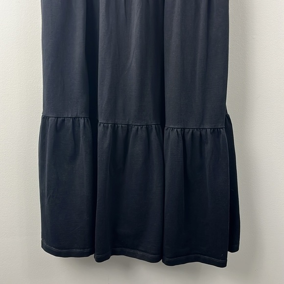 Crown & Ivy Black Sleeveless Tiered Boho Scoop Neck Maxi Dress Womens Size 1X - Picture 6 of 13